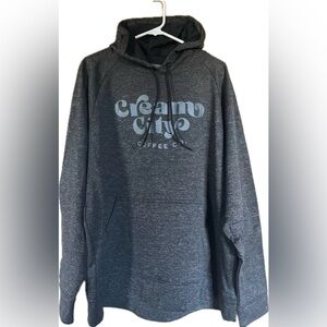 Coffee Hooded sweatshirt with front pocket. New with tags. Unisex size 2XL